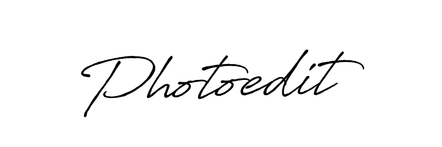 How to make Photoedit signature? Antro_Vectra_Bolder is a professional autograph style. Create handwritten signature for Photoedit name. Photoedit signature style 7 images and pictures png