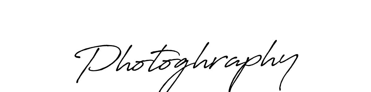 Make a beautiful signature design for name Photoghraphy. With this signature (Antro_Vectra_Bolder) style, you can create a handwritten signature for free. Photoghraphy signature style 7 images and pictures png