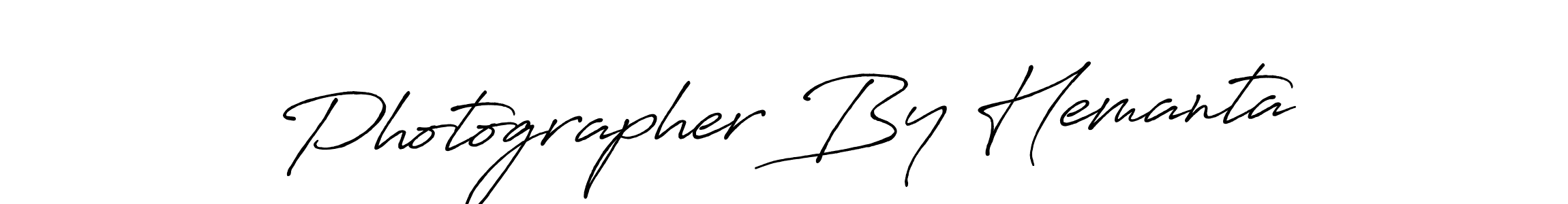 Make a beautiful signature design for name Photographer By Hemanta. With this signature (Antro_Vectra_Bolder) style, you can create a handwritten signature for free. Photographer By Hemanta signature style 7 images and pictures png