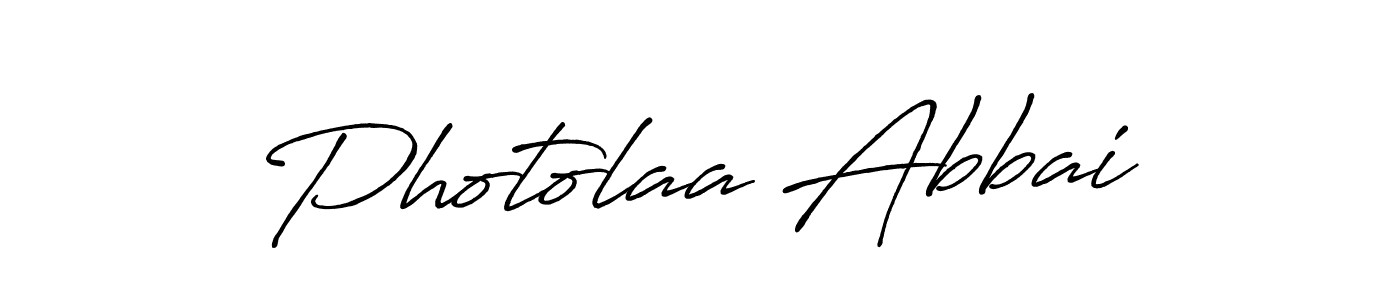 You should practise on your own different ways (Antro_Vectra_Bolder) to write your name (Photolaa Abbai) in signature. don't let someone else do it for you. Photolaa Abbai signature style 7 images and pictures png