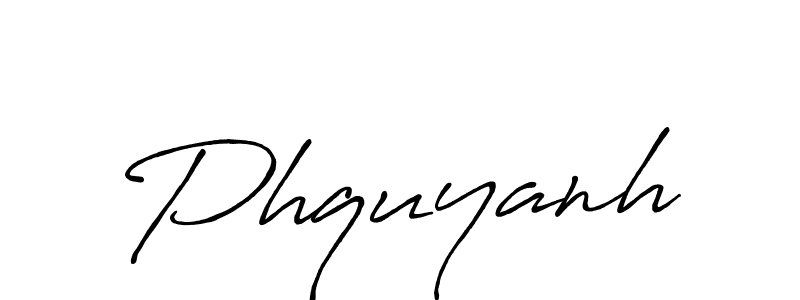 Design your own signature with our free online signature maker. With this signature software, you can create a handwritten (Antro_Vectra_Bolder) signature for name Phquyanh. Phquyanh signature style 7 images and pictures png