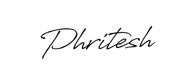 How to make Phritesh signature? Antro_Vectra_Bolder is a professional autograph style. Create handwritten signature for Phritesh name. Phritesh signature style 7 images and pictures png