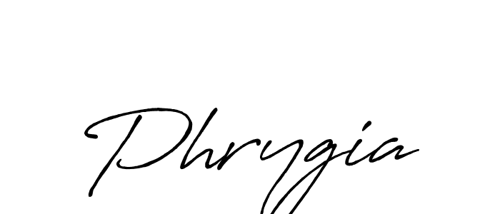 Phrygia stylish signature style. Best Handwritten Sign (Antro_Vectra_Bolder) for my name. Handwritten Signature Collection Ideas for my name Phrygia. Phrygia signature style 7 images and pictures png