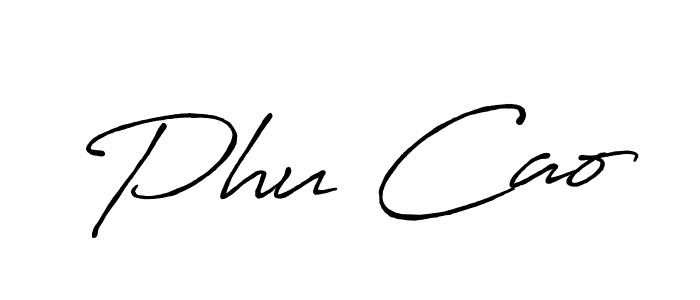 Similarly Antro_Vectra_Bolder is the best handwritten signature design. Signature creator online .You can use it as an online autograph creator for name Phu Cao. Phu Cao signature style 7 images and pictures png