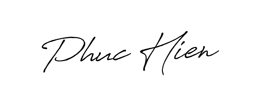 Phuc Hien stylish signature style. Best Handwritten Sign (Antro_Vectra_Bolder) for my name. Handwritten Signature Collection Ideas for my name Phuc Hien. Phuc Hien signature style 7 images and pictures png