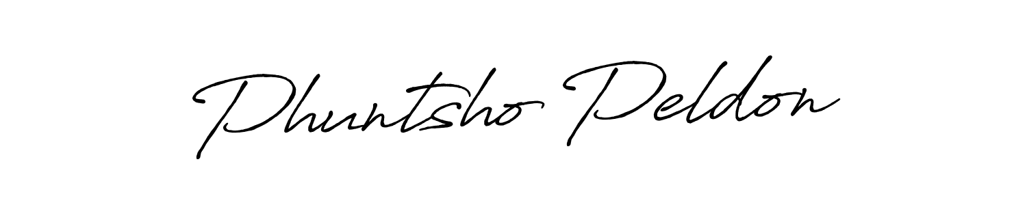 Design your own signature with our free online signature maker. With this signature software, you can create a handwritten (Antro_Vectra_Bolder) signature for name Phuntsho Peldon. Phuntsho Peldon signature style 7 images and pictures png