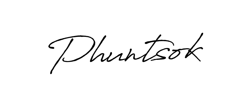 It looks lik you need a new signature style for name Phuntsok. Design unique handwritten (Antro_Vectra_Bolder) signature with our free signature maker in just a few clicks. Phuntsok signature style 7 images and pictures png