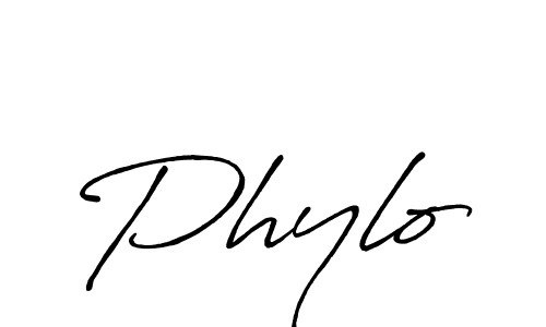 Use a signature maker to create a handwritten signature online. With this signature software, you can design (Antro_Vectra_Bolder) your own signature for name Phylo. Phylo signature style 7 images and pictures png