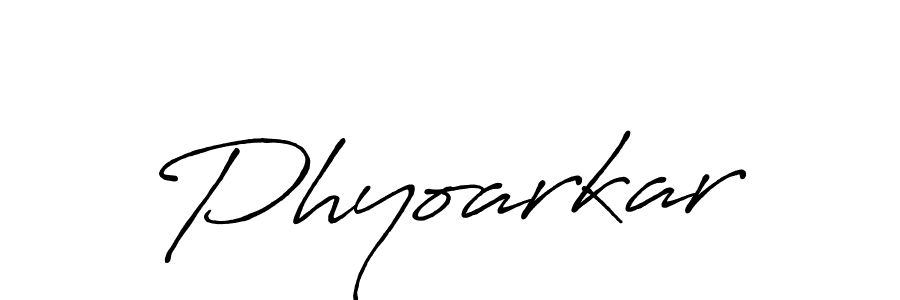 Use a signature maker to create a handwritten signature online. With this signature software, you can design (Antro_Vectra_Bolder) your own signature for name Phyoarkar. Phyoarkar signature style 7 images and pictures png