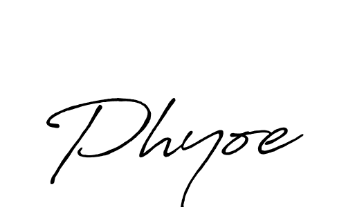 Once you've used our free online signature maker to create your best signature Antro_Vectra_Bolder style, it's time to enjoy all of the benefits that Phyoe name signing documents. Phyoe signature style 7 images and pictures png