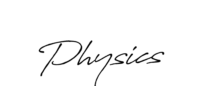 Physics stylish signature style. Best Handwritten Sign (Antro_Vectra_Bolder) for my name. Handwritten Signature Collection Ideas for my name Physics. Physics signature style 7 images and pictures png