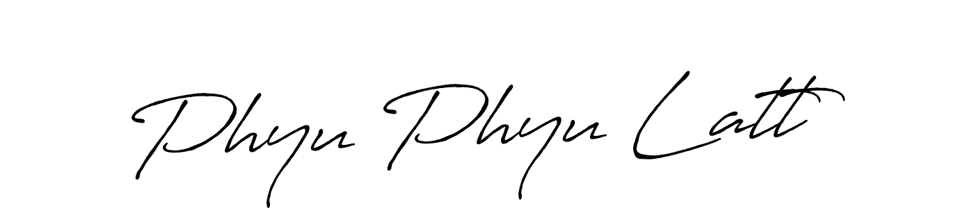 It looks lik you need a new signature style for name Phyu Phyu Latt. Design unique handwritten (Antro_Vectra_Bolder) signature with our free signature maker in just a few clicks. Phyu Phyu Latt signature style 7 images and pictures png