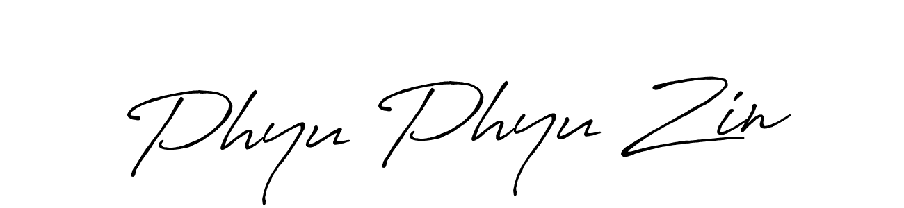You should practise on your own different ways (Antro_Vectra_Bolder) to write your name (Phyu Phyu Zin) in signature. don't let someone else do it for you. Phyu Phyu Zin signature style 7 images and pictures png