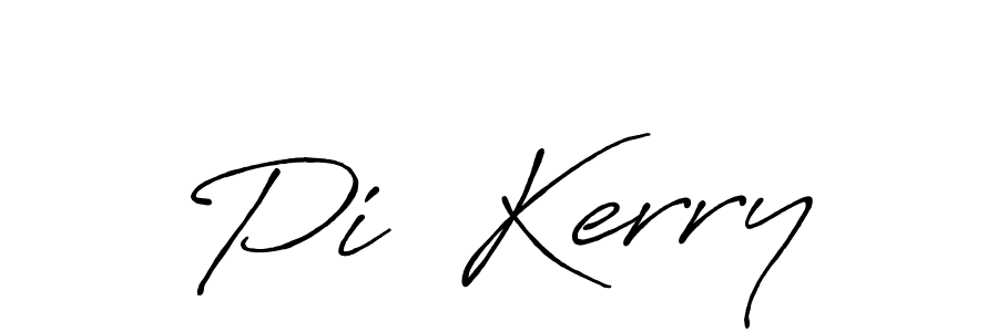 Pi  Kerry stylish signature style. Best Handwritten Sign (Antro_Vectra_Bolder) for my name. Handwritten Signature Collection Ideas for my name Pi  Kerry. Pi  Kerry signature style 7 images and pictures png