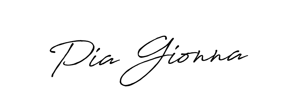 Also we have Pia Gionna name is the best signature style. Create professional handwritten signature collection using Antro_Vectra_Bolder autograph style. Pia Gionna signature style 7 images and pictures png