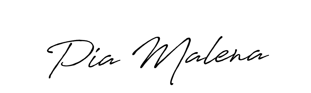 Antro_Vectra_Bolder is a professional signature style that is perfect for those who want to add a touch of class to their signature. It is also a great choice for those who want to make their signature more unique. Get Pia Malena name to fancy signature for free. Pia Malena signature style 7 images and pictures png