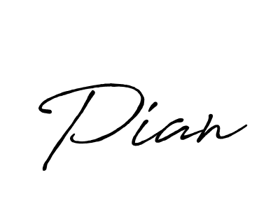 How to make Pian name signature. Use Antro_Vectra_Bolder style for creating short signs online. This is the latest handwritten sign. Pian signature style 7 images and pictures png
