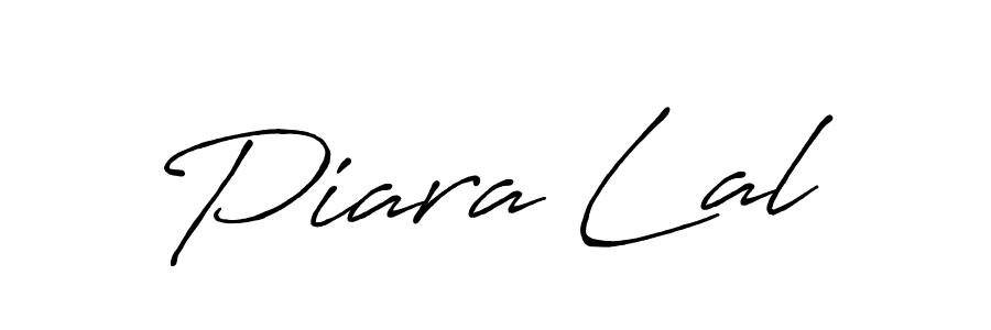 Design your own signature with our free online signature maker. With this signature software, you can create a handwritten (Antro_Vectra_Bolder) signature for name Piara Lal. Piara Lal signature style 7 images and pictures png