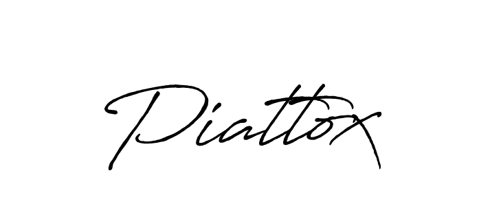 Use a signature maker to create a handwritten signature online. With this signature software, you can design (Antro_Vectra_Bolder) your own signature for name Piattox. Piattox signature style 7 images and pictures png