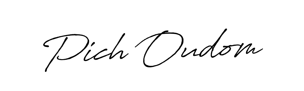 Best and Professional Signature Style for Pich Oudom. Antro_Vectra_Bolder Best Signature Style Collection. Pich Oudom signature style 7 images and pictures png