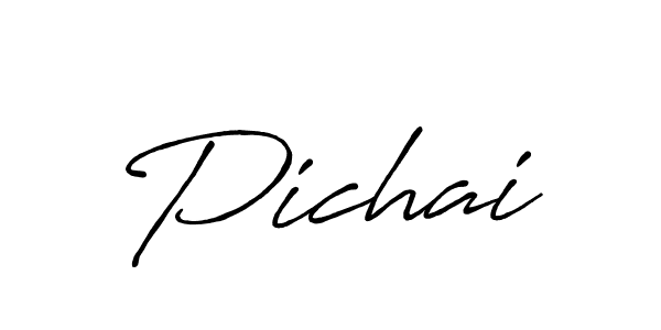 Similarly Antro_Vectra_Bolder is the best handwritten signature design. Signature creator online .You can use it as an online autograph creator for name Pichai. Pichai signature style 7 images and pictures png