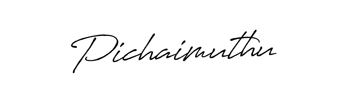 Pichaimuthu stylish signature style. Best Handwritten Sign (Antro_Vectra_Bolder) for my name. Handwritten Signature Collection Ideas for my name Pichaimuthu. Pichaimuthu signature style 7 images and pictures png