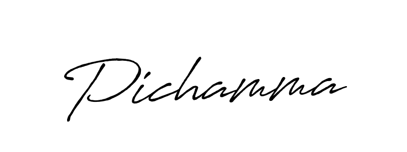 Design your own signature with our free online signature maker. With this signature software, you can create a handwritten (Antro_Vectra_Bolder) signature for name Pichamma. Pichamma signature style 7 images and pictures png