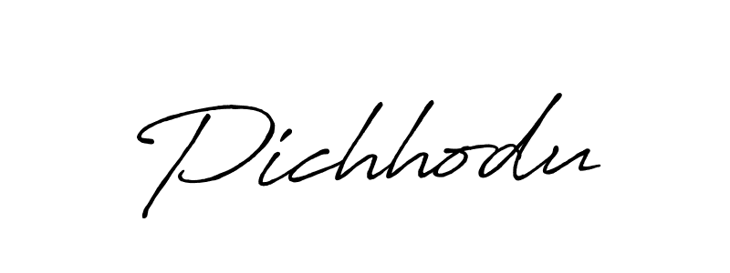 The best way (Antro_Vectra_Bolder) to make a short signature is to pick only two or three words in your name. The name Pichhodu include a total of six letters. For converting this name. Pichhodu signature style 7 images and pictures png