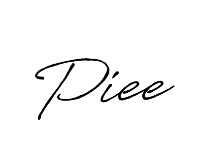 Design your own signature with our free online signature maker. With this signature software, you can create a handwritten (Antro_Vectra_Bolder) signature for name Piee. Piee signature style 7 images and pictures png