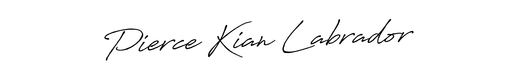 It looks lik you need a new signature style for name Pierce Kian Labrador. Design unique handwritten (Antro_Vectra_Bolder) signature with our free signature maker in just a few clicks. Pierce Kian Labrador signature style 7 images and pictures png
