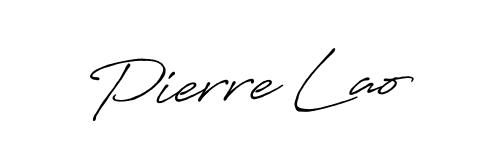 Pierre Lao stylish signature style. Best Handwritten Sign (Antro_Vectra_Bolder) for my name. Handwritten Signature Collection Ideas for my name Pierre Lao. Pierre Lao signature style 7 images and pictures png