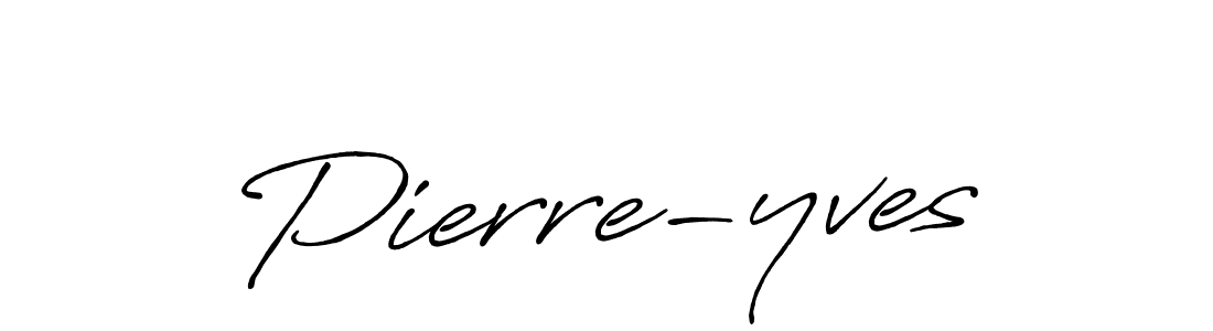 Use a signature maker to create a handwritten signature online. With this signature software, you can design (Antro_Vectra_Bolder) your own signature for name Pierre-yves. Pierre-yves signature style 7 images and pictures png