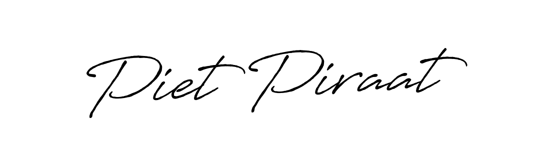 How to make Piet Piraat name signature. Use Antro_Vectra_Bolder style for creating short signs online. This is the latest handwritten sign. Piet Piraat signature style 7 images and pictures png