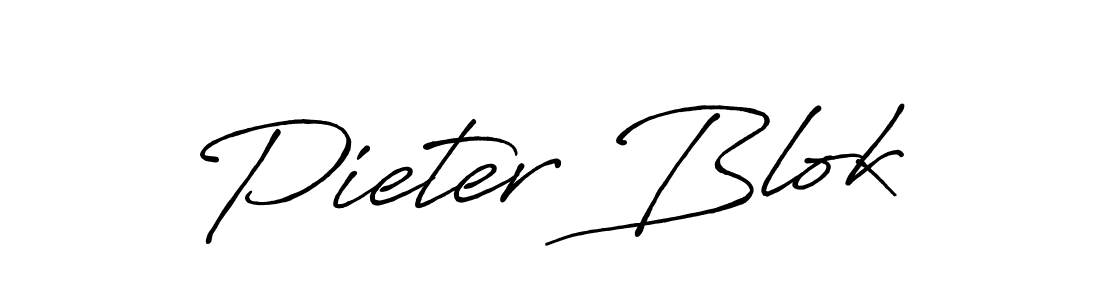 Use a signature maker to create a handwritten signature online. With this signature software, you can design (Antro_Vectra_Bolder) your own signature for name Pieter Blok. Pieter Blok signature style 7 images and pictures png