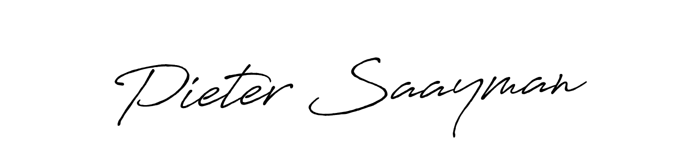 How to make Pieter Saayman signature? Antro_Vectra_Bolder is a professional autograph style. Create handwritten signature for Pieter Saayman name. Pieter Saayman signature style 7 images and pictures png