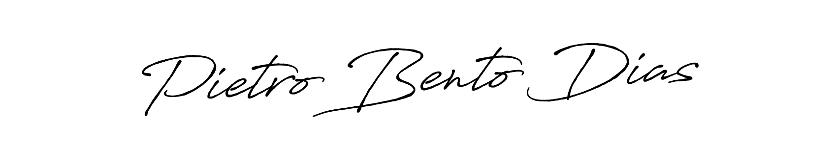 Use a signature maker to create a handwritten signature online. With this signature software, you can design (Antro_Vectra_Bolder) your own signature for name Pietro Bento Dias. Pietro Bento Dias signature style 7 images and pictures png