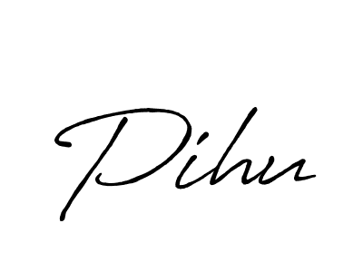 You should practise on your own different ways (Antro_Vectra_Bolder) to write your name (Pihu) in signature. don't let someone else do it for you. Pihu signature style 7 images and pictures png