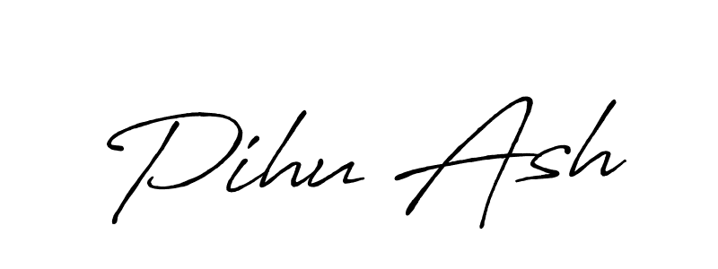 if you are searching for the best signature style for your name Pihu Ash. so please give up your signature search. here we have designed multiple signature styles  using Antro_Vectra_Bolder. Pihu Ash signature style 7 images and pictures png
