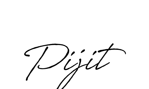 Make a beautiful signature design for name Pijit. With this signature (Antro_Vectra_Bolder) style, you can create a handwritten signature for free. Pijit signature style 7 images and pictures png