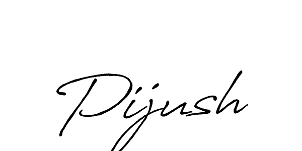 Use a signature maker to create a handwritten signature online. With this signature software, you can design (Antro_Vectra_Bolder) your own signature for name Pijush. Pijush signature style 7 images and pictures png