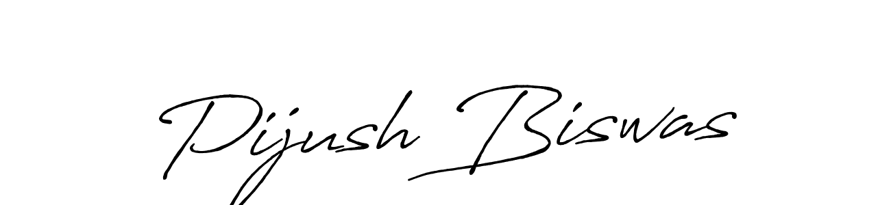 Create a beautiful signature design for name Pijush Biswas. With this signature (Antro_Vectra_Bolder) fonts, you can make a handwritten signature for free. Pijush Biswas signature style 7 images and pictures png