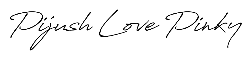 A timeless handwritten aesthetic for Pijush Love Pinky. The Antro_Vectra_Bolder font gives your signature a handcrafted feel with natural curves. Pijush Love Pinky signature style 7 images and pictures png
