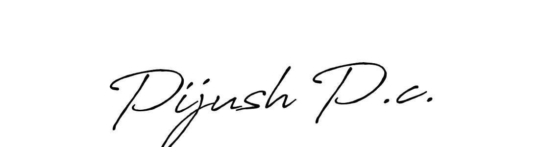 The best way (Antro_Vectra_Bolder) to make a short signature is to pick only two or three words in your name. The name Pijush P.c. include a total of six letters. For converting this name. Pijush P.c. signature style 7 images and pictures png