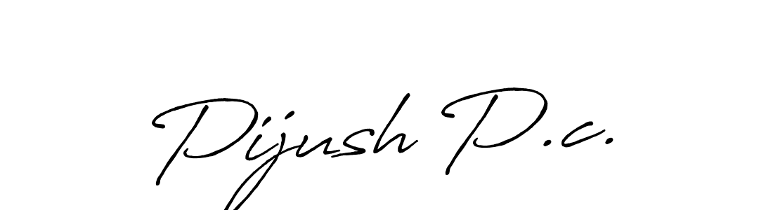 How to make Pijush P.c. signature? Antro_Vectra_Bolder is a professional autograph style. Create handwritten signature for Pijush P.c. name. Pijush P.c. signature style 7 images and pictures png