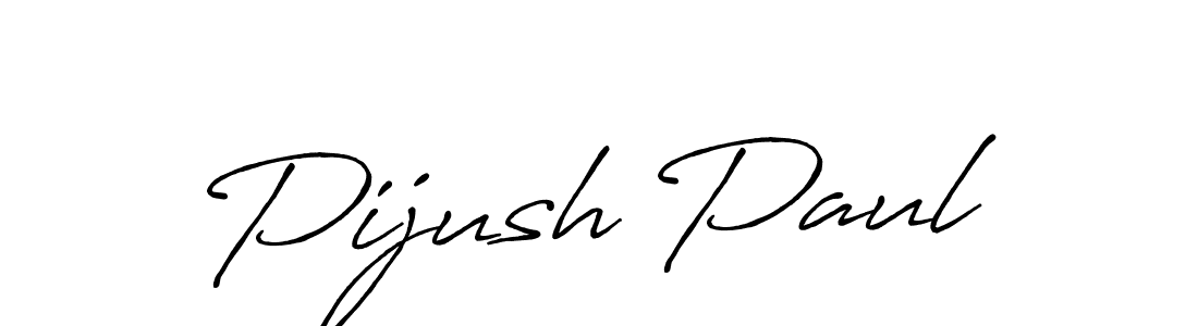 Pijush Paul stylish signature style. Best Handwritten Sign (Antro_Vectra_Bolder) for my name. Handwritten Signature Collection Ideas for my name Pijush Paul. Pijush Paul signature style 7 images and pictures png