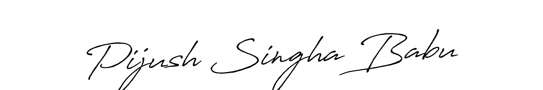 How to make Pijush Singha Babu signature? Antro_Vectra_Bolder is a professional autograph style. Create handwritten signature for Pijush Singha Babu name. Pijush Singha Babu signature style 7 images and pictures png