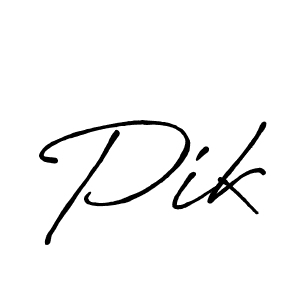 How to make Pik signature? Antro_Vectra_Bolder is a professional autograph style. Create handwritten signature for Pik name. Pik signature style 7 images and pictures png