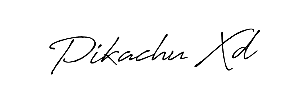 Design your own signature with our free online signature maker. With this signature software, you can create a handwritten (Antro_Vectra_Bolder) signature for name Pikachu Xd. Pikachu Xd signature style 7 images and pictures png