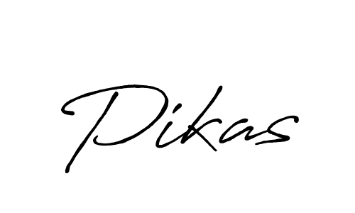 Make a beautiful signature design for name Pikas. With this signature (Antro_Vectra_Bolder) style, you can create a handwritten signature for free. Pikas signature style 7 images and pictures png
