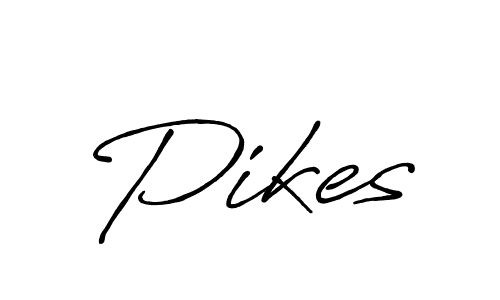 Use a signature maker to create a handwritten signature online. With this signature software, you can design (Antro_Vectra_Bolder) your own signature for name Pikes. Pikes signature style 7 images and pictures png